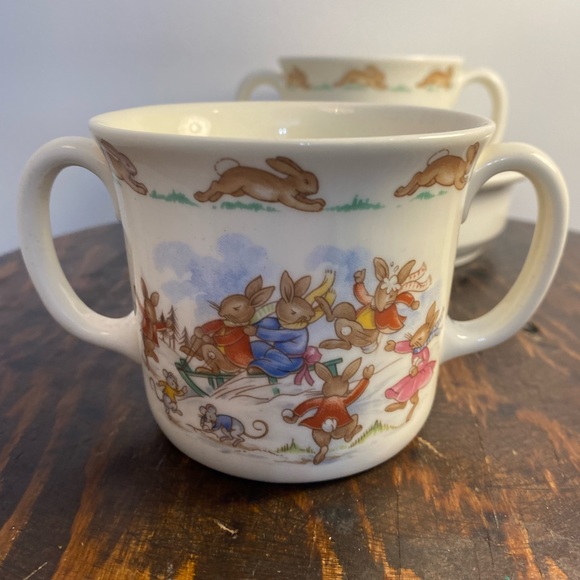 Bunnykins set. Two different cups and bowl. - Picture 10 of 14